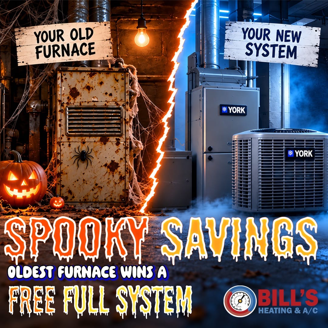 A 'How old is your A/C' giveaway from Bill's Heating & AC.
